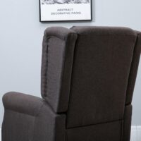 Ohrensessel Relaxsessel Stoff Braun 74x86x102cm