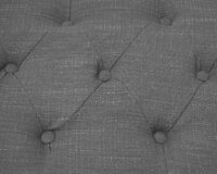 Ottomane Sitzhocker Chesterfield Fussablage dunkelgrau