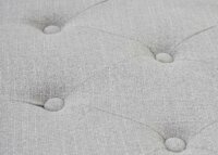 Chesterfield Sessel Ohrensessel Stoff grau