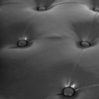 Ottomane Sitzhocker Chesterfield Fussablage schwarz