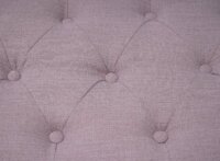Ottomane Sitzhocker Chesterfield Fussablage vintage rosa
