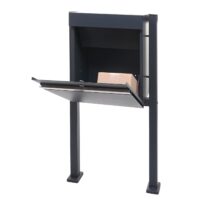 Paketkasten JAM-K41 Paketbox Briefkasten Metall verzinkt anthrazit-Edelstahl