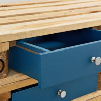 4x Schubladen für Europaletten-Möbeln DIY-Set Türkis