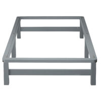 Palettenbett Holzbett 90x200cm Massivholz Grau