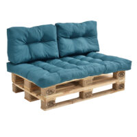 Palettenkissen Mogán 1x Sitzkissen 4x Rückenkissen Türkis