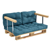 Palettenkissen Mogán 1x Sitzkissen 2x Rückenkissen Türkis