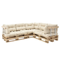 Palettenkissen Mogán 3x Sitzkissen 8x Rückenkissen Beige