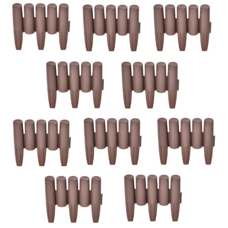 Palisade Espot 10er Set Beetumrandung 270cm Braun