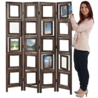 Paravent Fotogalerie II 161x125x2cm ~ braun