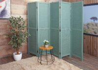 Paravent JAM-C30 Raumteiler Shabby Vintage 170x205cm