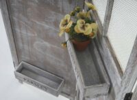 Paravent Örebro mit Pflanzkörben 177x182x20cm