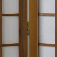 Paravent Raumteiler 4-teilig Holz Shoji Braun