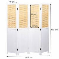 Shabby-Look Geflecht 170x160cm ~ weiss