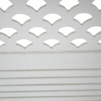 Paravent Raumteiler Sichtschutz Ornamente 170x161cm ~ weiss