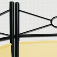 Paravent Raumteiler creme