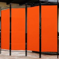Paravent Raumteiler orange