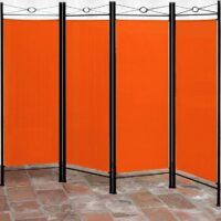 Paravent Raumteiler orange