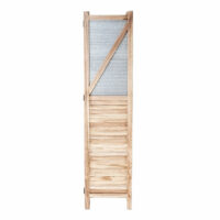 Paravent Trennwand 170x160x2cm ~ Holz Metall