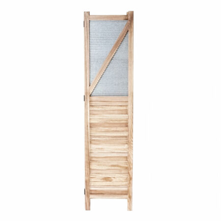 Paravent Trennwand 170x160x2cm ~ Holz Metall