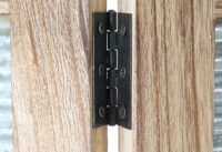 Paravent Trennwand 170x160x2cm ~ Holz Metall