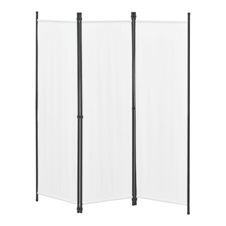 Paravent Raumteiler Huesca 3-teilig 150x171 cm Weiss