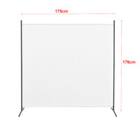 Paravent Raumteiler Tarazona 176x175cm Weiss