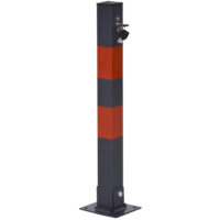 Parkpfosten Parkplatzsperre Klappbar 3 Schlüssel