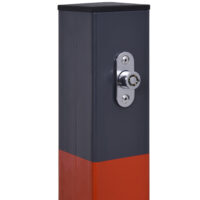 Parkpfosten Parkplatzsperre Klappbar 3 Schlüssel