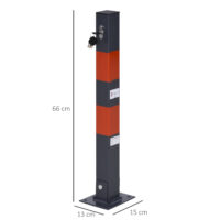 Parkpfosten Parkplatzsperre Klappbar 3 Schlüssel