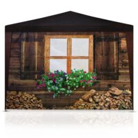 Partyzelt Pavillon Hütte Almhütte 6 x 3 Meter