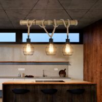 Pendelleuchte Hängelampe Industrial Vintage ~ 3x Gitterlampenschirm