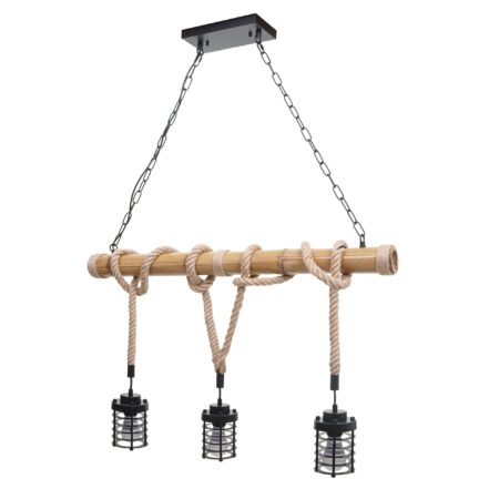 Pendelleuchte Hängelampe Industrial Vintage ~ 3x Käfiglampenschirm