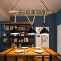 Pendelleuchte Hängelampe Industrial Vintage ~ 3x Kuppellampenschirm