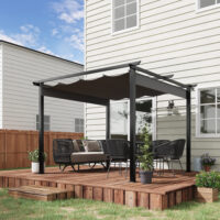 Pergola 2.95x2.95m Pavillon Aluminium