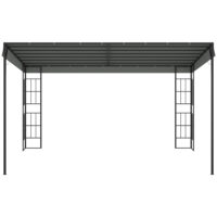 Pergola 4x3m Gartenpavillon Überdachung Zelt Metall