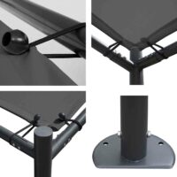 Pergola Anbaupergola Terrassenüberdachung 3x3m ~ anthrazit