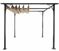 Pergola Avila - Garten Pavillon 3.5 x 3.5m creme