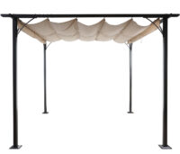 Pergola Avila - Garten Pavillon 3.5 x 3.5m creme