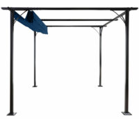 Pergola Avila - Garten Pavillon 3x3m blau