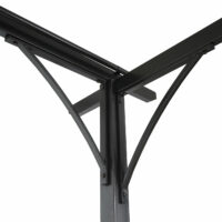 Pergola Avila - Garten Pavillon 3x3m grau