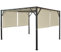 Pergola Baia - Garten Pavillon + Schiebedach 4x4m
