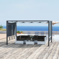 Pergola Gartenpavillon 3.9x2.9m mit Sonnendach