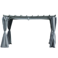 Pergola Pavillon 3.6x3x2.27m mit verstellbarem Stoffdach