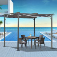 Pergola Pavillon 3x3m mit Schiebedach