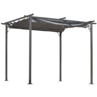 Pergola Pavillon 3x3m mit Schiebedach
