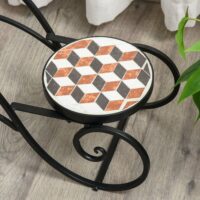 Pflanzentreppe Blumentreppe Pflanzregal 2 Etagen - Mosaik