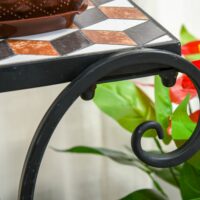 Pflanzentreppe Blumentreppe Pflanzregal 3 Etagen - Mosaik