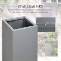 Pflanzkübel Blumentopf 34x34x76cm