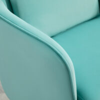 Polstersessel Armsessel Samtoptik Vintage-Design Grün