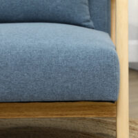 Polstersessel Einzelsessel Massivholz Stoffbezug Skandidesign